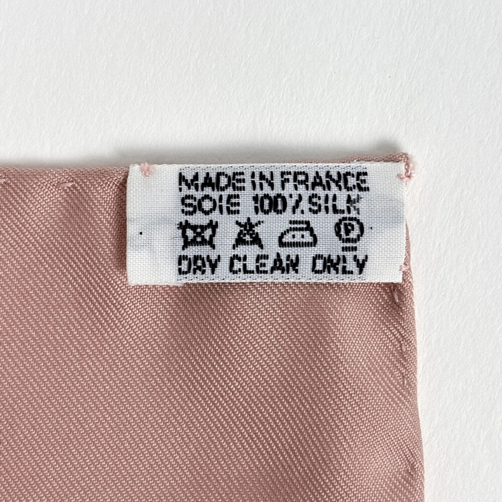 HERMES Pink Silk Scarf - Picture 2 of 4